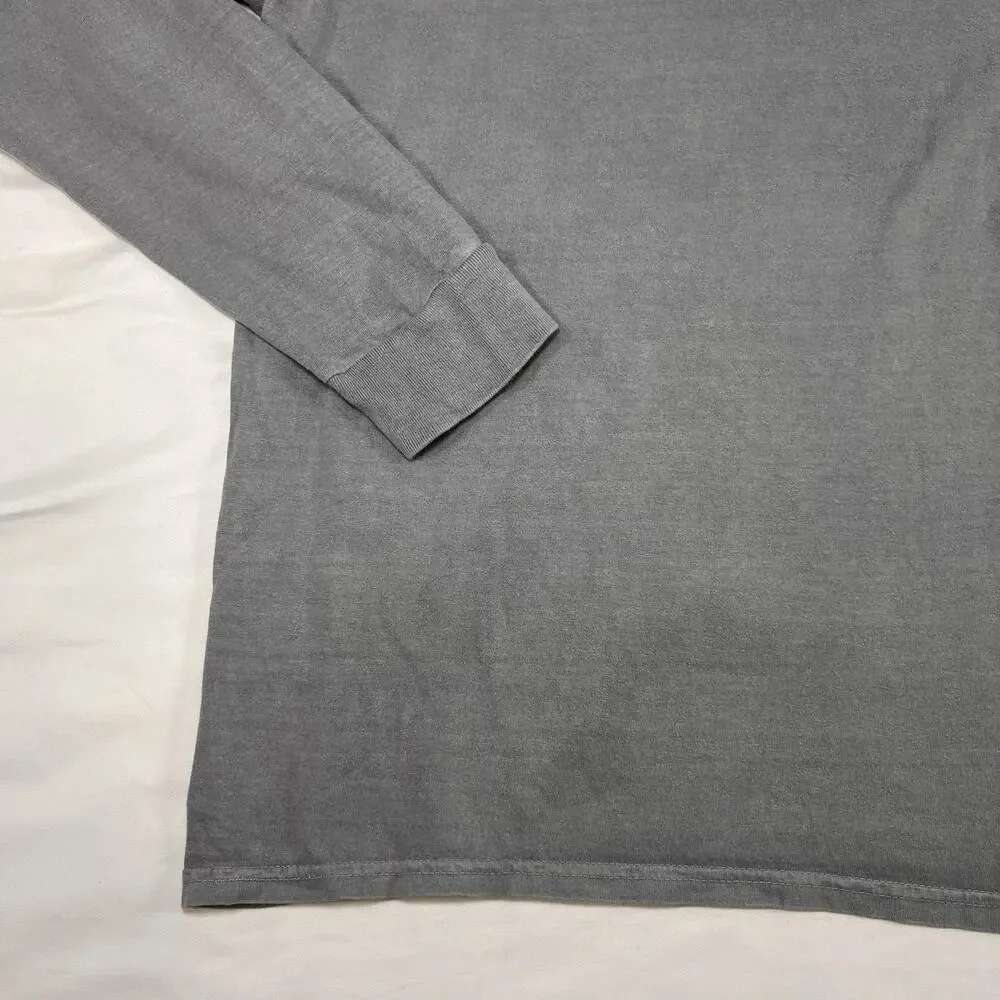 Texas Tech Life Is Good T-shirt Size L Gray Faded Vintage Wash Long Sleeve Tee